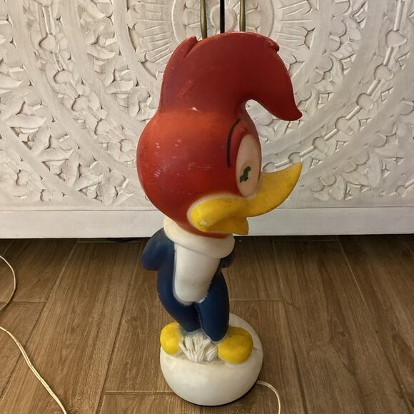 Vtg Woody Woodpecker Lamp Walter Lantz Empire Carolina Enterprise 20" Blow Mold - Picture 2 of 9